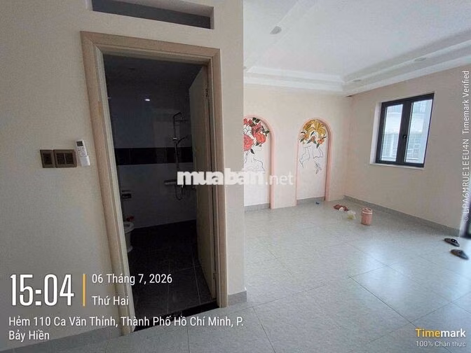 Cho thuê MT 5x8 41m2, 6 tầng, 4 phòng, 5 WC đường Ca Văn Thỉnh