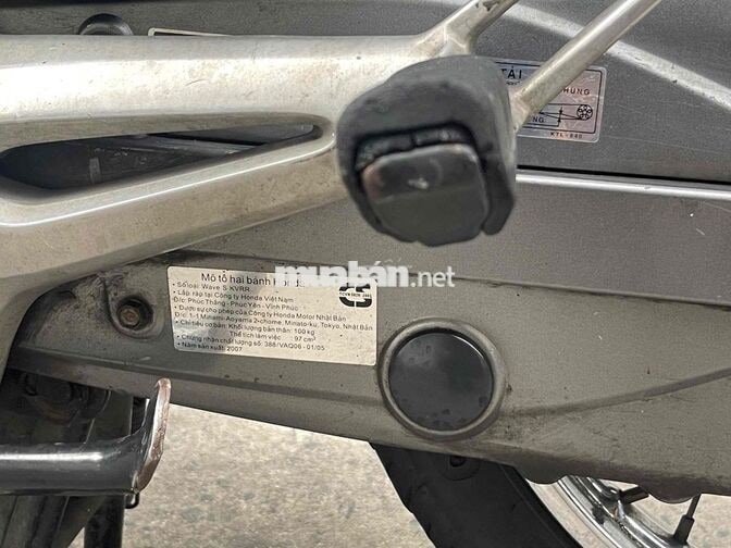 Honda Wave S 100 . 2007 thắng đĩa . Bstp cực ngon