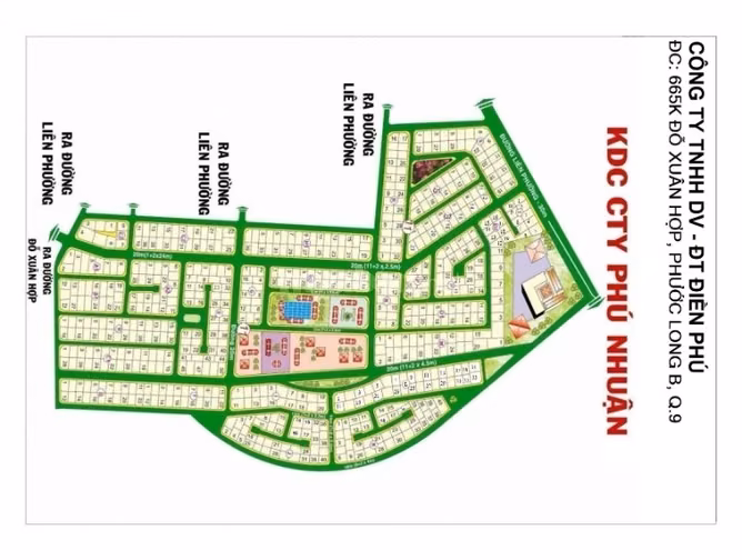 Lô Biệt thự dự án KDC Phú Nhuận Quận 9, Tp.HCM