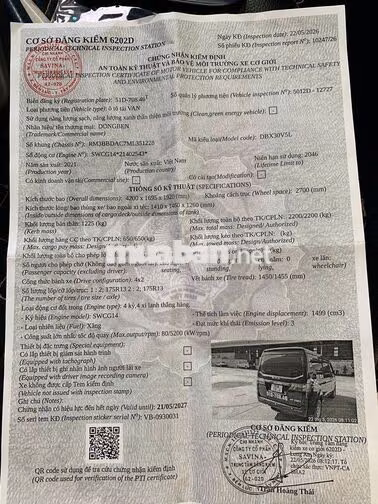 SRM X30 2021 Xe tải van Đen 69.766 km