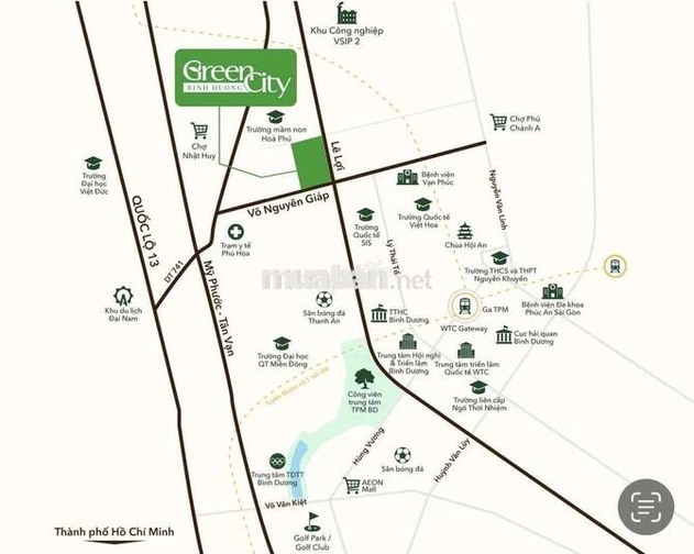 shophouse kinh doanh Greencity Bình Dương