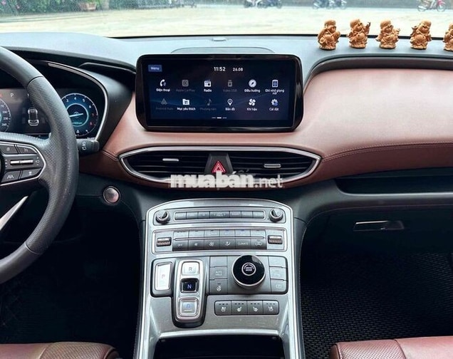 Hyundai SantaFe 7 chỗ Xăng 2021, Trắng Nâu