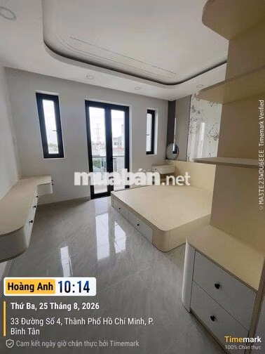 nhà mới 100% đường số 4 phường Bình Hưng Hoà