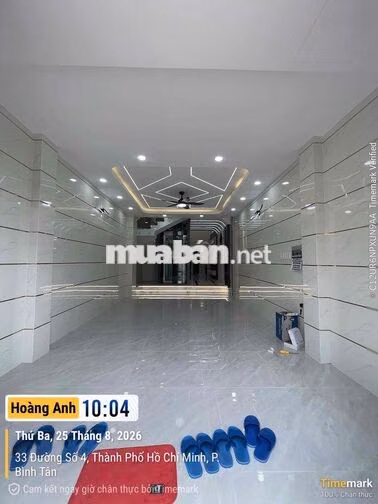nhà mới 100% đường số 4 phường Bình Hưng Hoà