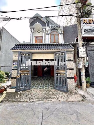 nhà lầu trệt AN PHÚ,Dt 81m2 : nhà 2p sân xe hơi,đường 7m
