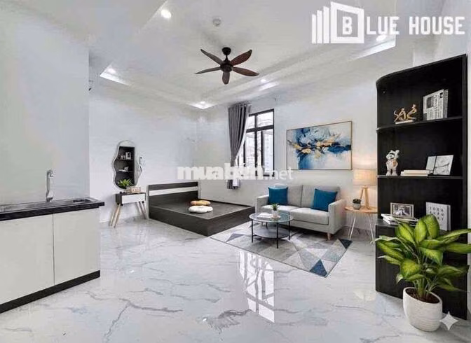 CHDV 1PN ban công/studio cửa sổ trời ful NT máy giặt riêng DT cực rộng