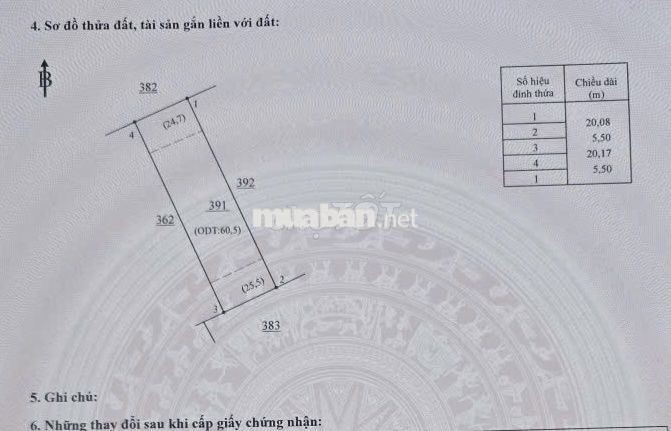 ĐẤT Ở- 890 TRIỆU - 110M² (5,5x20) - 2 MẶT TIỀN 6M - SÁT ĐẠI LỘ BẮC SƠN