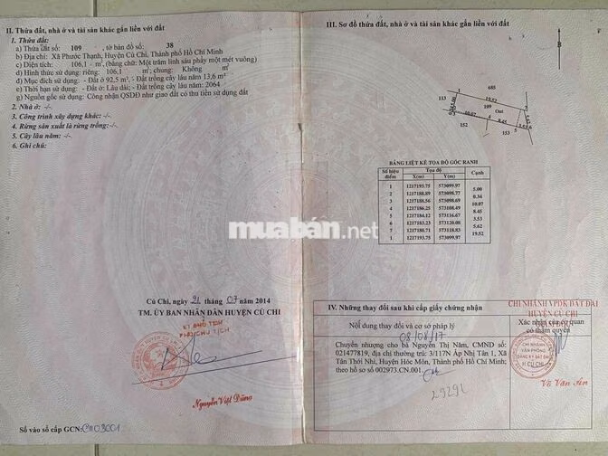CHÍNH CHỦ CẦN BÁN ĐẤT SỔ HỒNG RIÊNG CÓ SẴN NHÀ CẤP 4