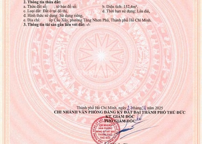 Bán cặp đất Hoàng Hữu Nam, Tăng Nhơn Phú, 388,5m², ngang 10,7m