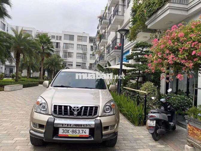 Toyota Land Cruiser Prado 2008 Vàng cát 150.000 km