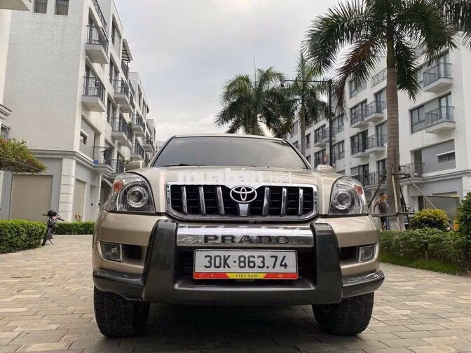 Toyota Land Cruiser Prado 2008 Vàng cát 150.000 km