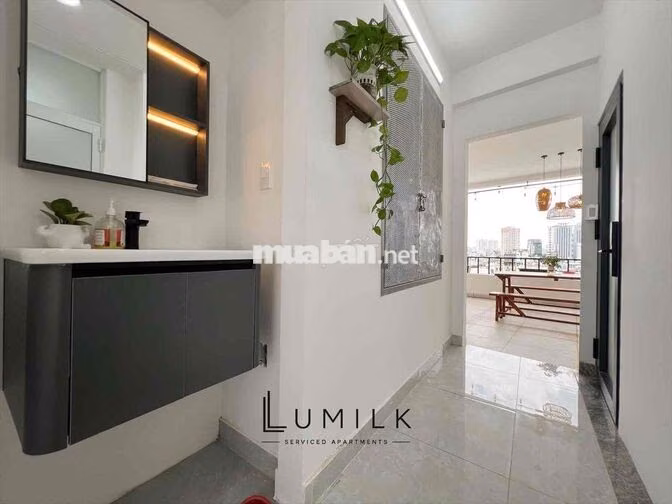 📌CĂN HỘ NGAY CẦU THỊ NGHÈ, 1PN 1PK BALCONY SÂN VƯỜN - MÁY GIẶT RIÊNG