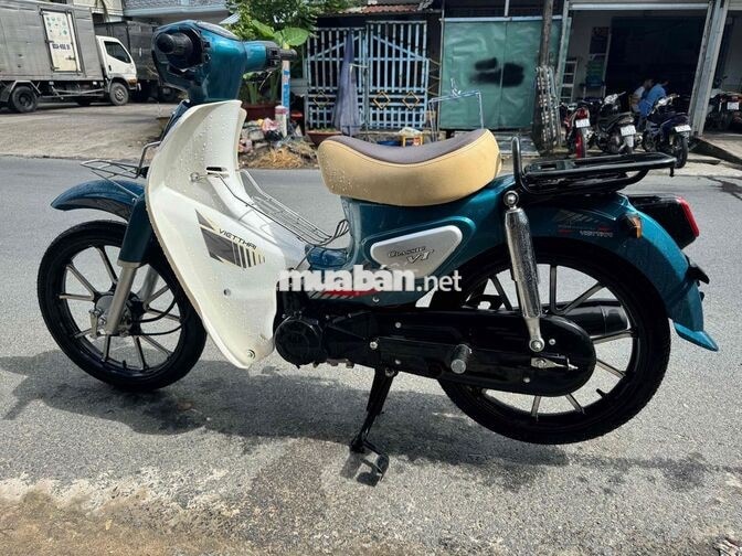 Xe số Việt Thái Classic VT 50cc Xanh trắng Mới 100