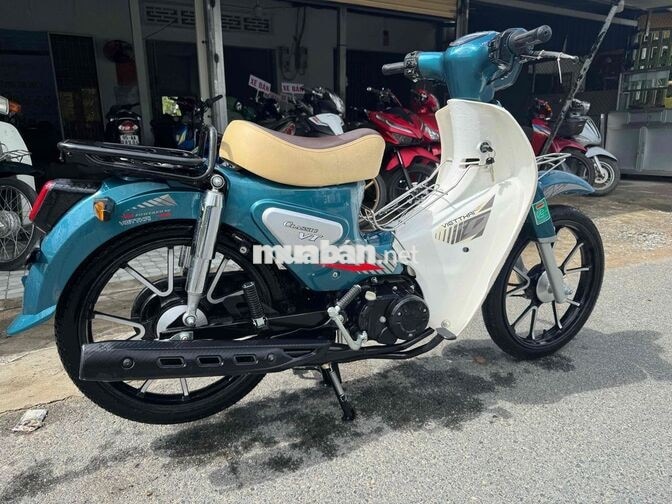Xe số Việt Thái Classic VT 50cc Xanh trắng Mới 100