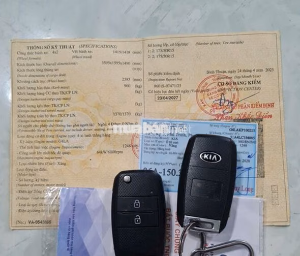 Kia Morning Luxury 2020 Vàng Tự động 71.500 km