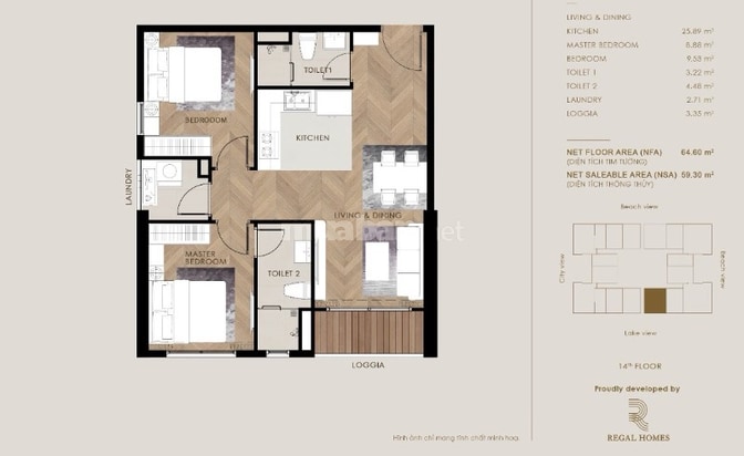 🔥 2PN REGAL RESIDENCE – MỘT KHÔNG GIAN, TRỌN VẸN CHẤT SỐNG NGHỈ DƯỠNG