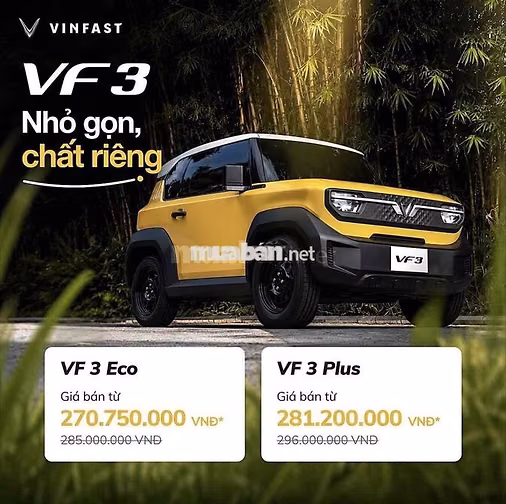 VinFast VF3 Plus 2026 Hồng SẴN XE GIAO NGAY