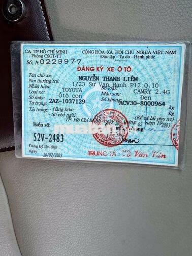 Toyota Camry 2.4G 2003 Đen 140.000km