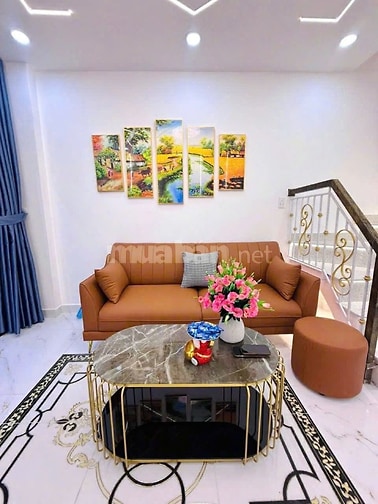 Bán nhà nhỏ xinh mới đẹp. Full Nội Thất. Đường Bùi Quang Là, P12, GV