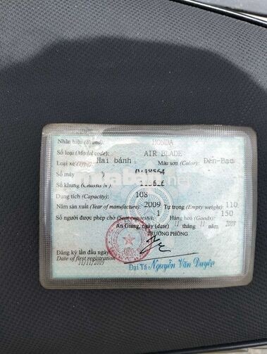 Honda Air Blade 2009 Đen-Bạc 80000 km