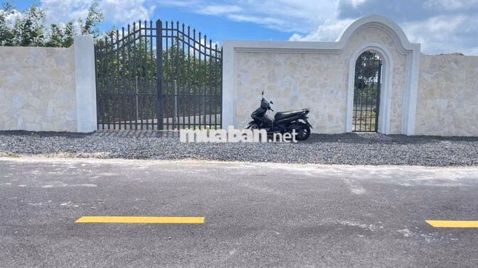 BÁN ĐẤT VƯỜN SẲN TƯỜNG RÀO GẦN 500M2  CHỈ 1Ty580 NGAY QUỐC LỘ 55