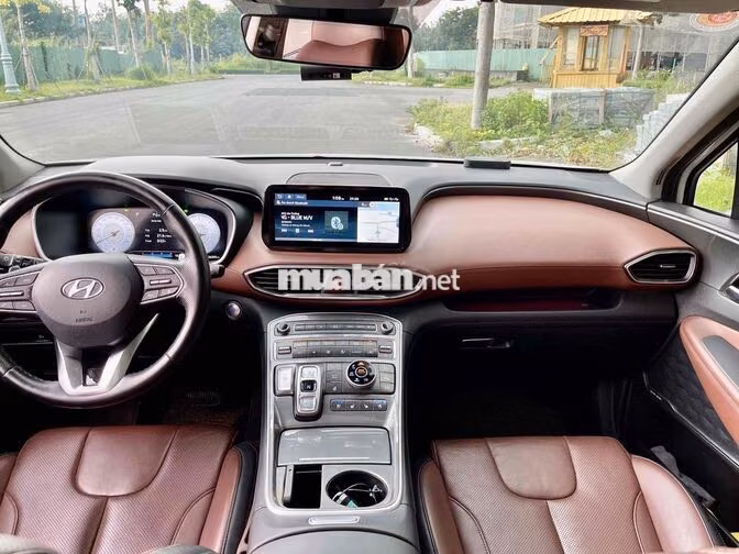 Hyundai SantaFe 2022 2.2D Cao Cấp Trắng 36.000 km