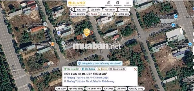 bán đất đường D4C Đại Học Thủ Dầu Một