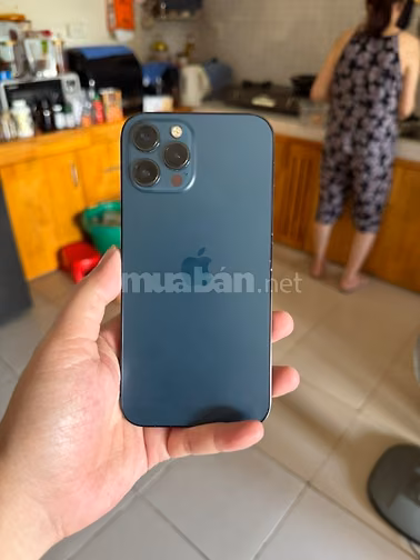 Bán Iphone 12 pro max Chính Hãng màu xanh 128gb