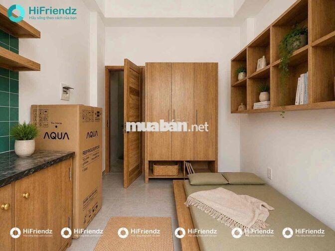 STUDIO BAN CÔNG XINH FULL NỘI THẤT KHU ĐỒNG ĐEN - THANG MÁY - NHÀ MỚI