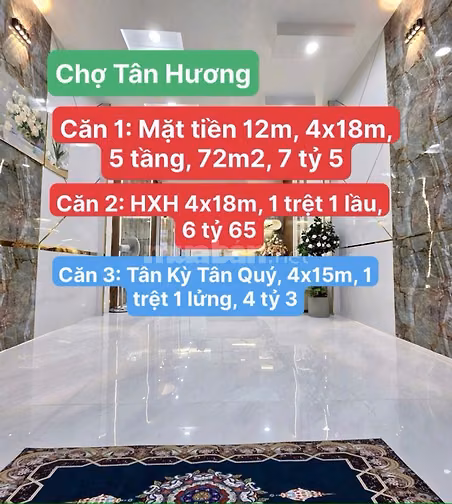 Nhà Gò Dầu, Tân Phú, 106m2, 1 trệt 1 lầu, 6 tỷ 8