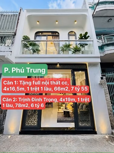 Nhà Gò Dầu, Tân Phú, 106m2, 1 trệt 1 lầu, 6 tỷ 8