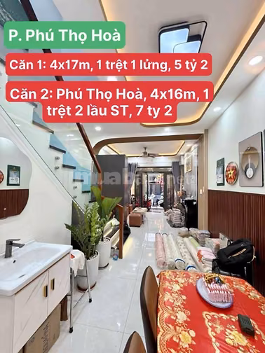 Nhà Gò Dầu, Tân Phú, 106m2, 1 trệt 1 lầu, 6 tỷ 8