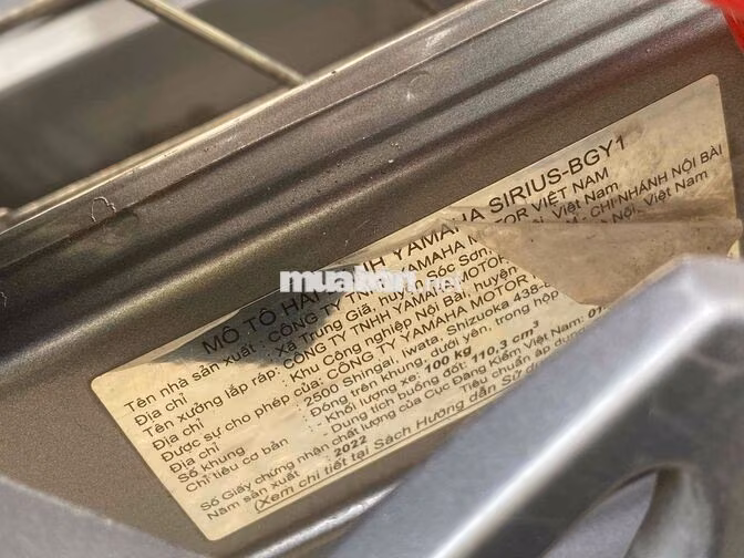 Yamaha Sirius 2022 Đen Bstp Chính Chủ Máy Zin
