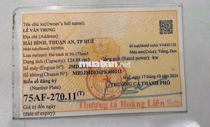 Honda Vario Trắng đen Xe tay ga