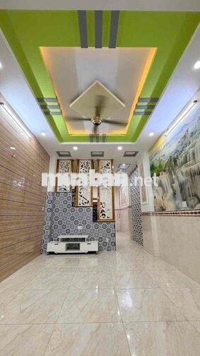 6,69 tỷ T.lượng, 57m², Nhà 4 Tầng, 4 PN, Hẻm Ô Tô 6m, Bình Trị Đông