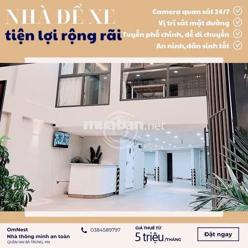 TRỐNG 01 PHÒNG CĂN HỘ CAO CẤP HOT MINH KHAI HBT - Omnest PCCC
