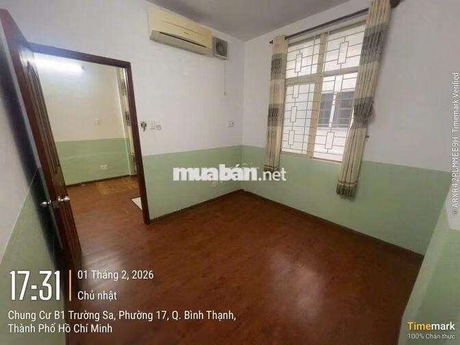 Chung cư B1 Trường Sa Bình Thạnh (sát Q1) 55m2 (2PN 2WC)