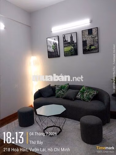 Căn góc Cao ốc B Ngô Gia Tự đường Hòa Hảo, Phường Vườn Lài TPHCM