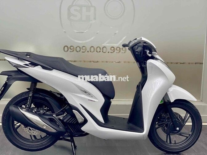 Honda SH 125 CBS 2023 Trắng Bạc Đen