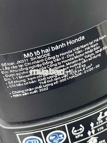 Shmode 125 Abs 2021 Bạc Đen 13.000km Bstp