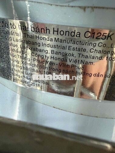 Honda Cub 125 2018 Xanh, Đỏ Thái Lan