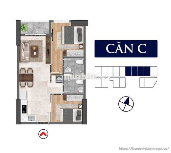 Cho thuê Bcons Avenue - 1PN1WC 5,5tr/tháng - nhận nhà 20/9/2026