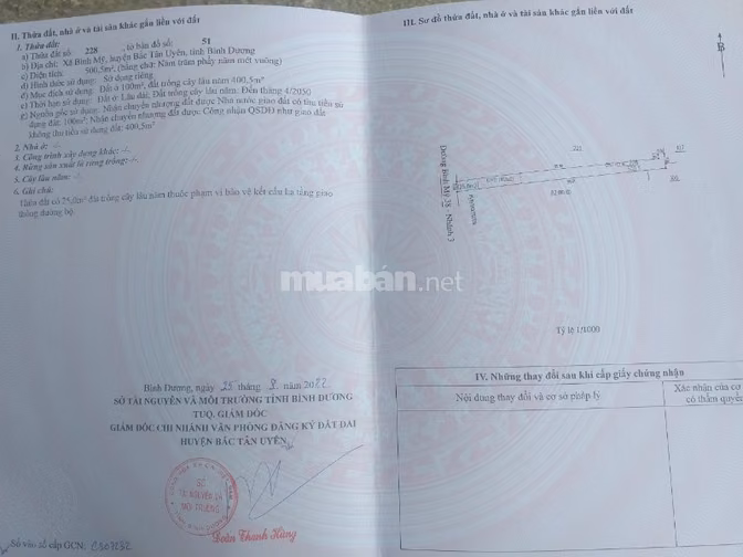 Cần bán 2 lô đất  giáp ranh KCN Bắc Tân Uyên 1 (Thaco Trường Hải)