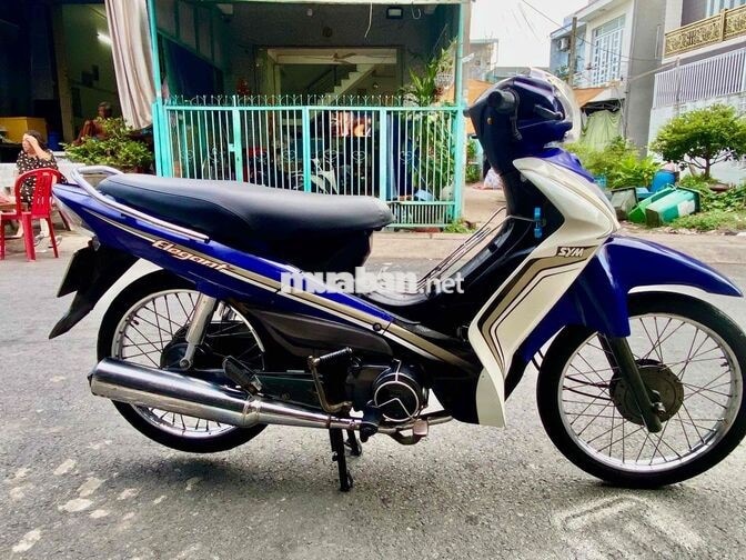 SYM Elegant 50 Xanh trắng Xe số 50cc