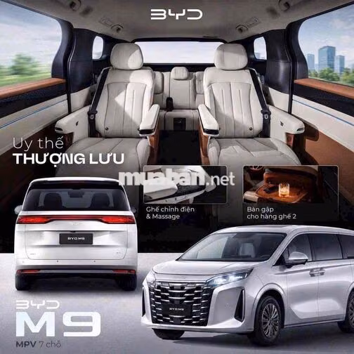 BYD M9 Super Hybrid MPV 7 chổ - Sang trọng