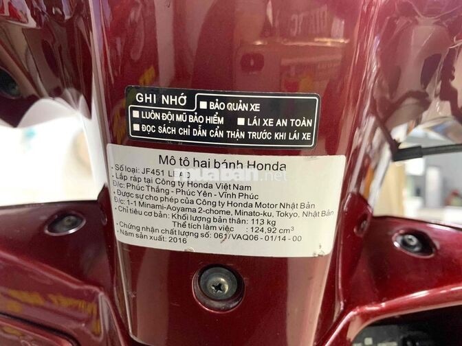 Lead 125 chuẩn date 2016 hết đời bỏ mẫu zin 100%
