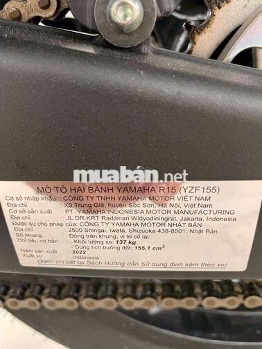 Yamaha R15 V4 2022 odo lướt đúng 105 km Chính Chủ