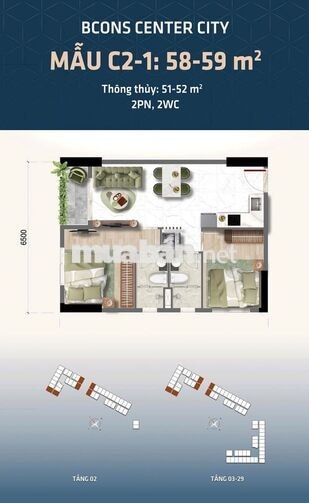 Bcons Center City - Căn gốc siêu đẹp giá chỉ 3,6 tỷ 