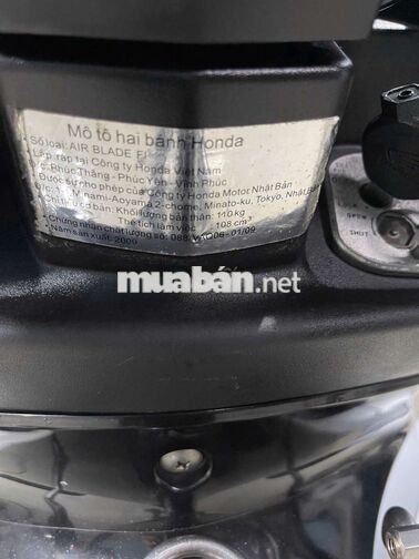BÁN HONDA AB FI 2009 XE ZIN BÍT BS 63 CHÍNH CHỦ 