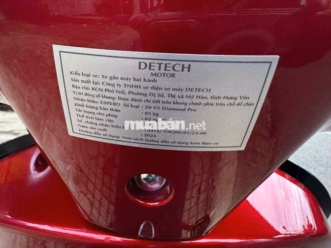 DETECH 50Cc 2024 Đỏ 2000 km